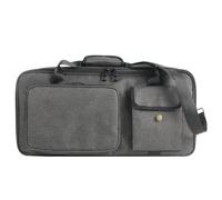FAUOSWUK Sac à Pédale D'Effets, étanche, Professionnel, Compact, à Bandoulière, pour Effets de Guitare, pour Musiciens, Gris Cationique (L)