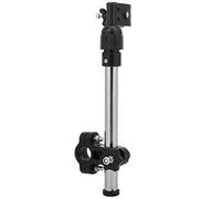 FAUOSWUK Support de Parapluie de Vélo Durable, Direction Réglable, Empêche la Pluie du Soleil pour Les Cyclistes, Plastique argenté + Acier Inoxydable, Cyclisme (Porte-Parapluie vélo)