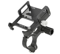 FAUOSWUK Support de Téléphone de Vélo, Rotatif à 360 Degrés, Support Réglable en Alliage D'aluminium avec Boutons de Serrage Doubles, pour Smartphones, Appareils GPS sur Vélos, Motos,