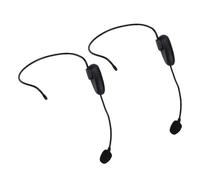 FAUOSWUK Système de Microphone Casque sans Fil, 2,4 G UHF, avec Prise 3,5 Mm et 6,35 Mm, Oreillette ou Micro Portatif pour l'enseignement, Le Fitness, Le Guide Touristique, (1 à 2)