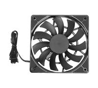FAUOSWUK Ventilateur PC de 120 Mm, Ventilateur de Boîtier D'ordinateur 4pin Ventilateur de Refroidissement CPU 4pin PWM 2500rpm Double Roulement 64,5cfm avec Chaîne de Marguerite pour