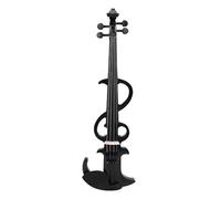 FAUOSWUK Violon électrique Noir 4/4, Matériau de qualité Supérieure, Beau Design, Kit Complet, Violon électrique pour Débutants et Adultes