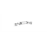 HELLA 8LC 366 026-201 Silencieux intermédiaire