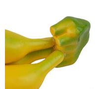 Fausse banane modèle décoratif pour la décoration de la maison, affichage de vente au détail et accessoires de photographie avec construction en mousse (3 têtes)