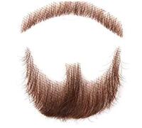 Fausse Barbe, Barbe des Hommes réaliste, Fausse Moustache drôle, Fausse Moustache faciale, Barbe en Dentelle pour Hommes, Faux Cheveux du Visage Brun