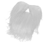 Fausse barbe blanche avec sangle élastique - Convient pour nain, lutin, elfe, viking