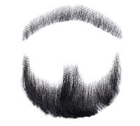 Fausse Barbe, Faux Poils du Visage Invisibles, Fausse Barbe à Moustache, Costume de bouc pour la fête de Costume de Cosplay d'halloween - Noir