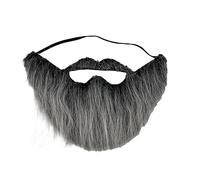 Fausse barbe longue en peluche - Accessoires de cosplay - Fausse barbe amusante - Accessoire pour cheveux du visage - Barbes longues en peluche - Accessoires de cosplay - Moustaches d'Halloween