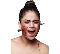 Fausse blessure clou géant adulte Halloween - Rouge - Taille Unique