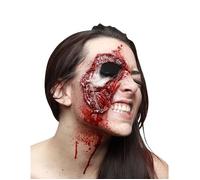 Fausse blessure peau du visage arrachée adulte Halloween