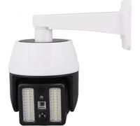 Fausse caméra de sécurité alimentée par énergie solaire avec lumière LED rouge clignotante Caméra de surveillance simulée avec télécommande pour l'avertissement de sécurité nocturne à l'extérieur