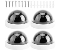 Fausse caméra de sécurité avec lumière LED Simulation pour la maison et le bureau Surveillance Dissuasion Installation facile Matériaux ABS Caméra de sécurité dissuasion visuelle