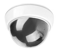 Fausse caméra de sécurité économique en ABS - Design réaliste - Pour intérieur et extérieur - Solution antivol pour budget résidentiel - Fausse caméra pour la sécurité à la maison