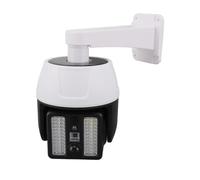 Fausse Caméra de sécurité Factice à énergie Solaire, Caméras de Surveillance Simulées avec Lumière LED Rouge Clignotante et Capteur de Corps Humain Fausse Caméra Dôme Télécommandée