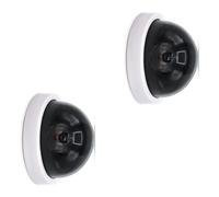 Fausse caméra de surveillance réaliste avec LED clignotante pour intérieur et extérieur - Caméra de surveillance à piles - Fausse caméra de surveillance pour intérieur et extérieur