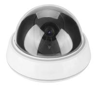 Fausse Caméra Factice, Caméra de Simulation Dôme, Caméra Dôme de sécurité de Surveillance avec Lumière LED Rouge pour la sécurité des Entreprises à Domicile, Bibliothèques