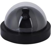 Fausse Caméra Factice De Sécurité, Caméra Dôme De Vidéosurveillance, Caméra Extérieure Factice avec Lumière LED Rouge Clignotante, Caméra De Sécurité Factice