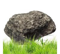 Fausse clé de roche décorative Point : pierre cachée imperméable, pierre synthétique résistante aux intempéries, pierre de boîtes de rangement clés pour décoration de jardin extérieur, gris,