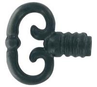 Fausse clé N°312 de meuble rustique en zamak fer patiné - JEAN BROS - 312Z18 Noir G