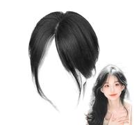 Fausse Clip - Fringe Latérale Faux Hair Topper | Perruque Respirante Avec 1 X Partie Du Milieu Frange Les Femmes, L'aspect Naturel, Banquets, Fausses Cheveux Bângs | Voyage Quotidien