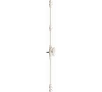 Fausse crémone 35304 MAP Blanc 9016 à bouton vis PVC avec accessoires - 35304PVC