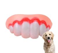Fausse dents pour chiens, accolades amusantes en silicone pour chien, fausses dents pour chien, dentiers humoristiques pour chiens, jouets à mâcher pour Halloween, Noël