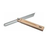 Fausse équerre de précision avec talon en bois 775-1 - longueur 260 mm SAM OUTILLAGE