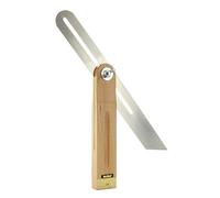 Fausse équerre de menuisier 25 cm hêtre avec ferrure en laiton