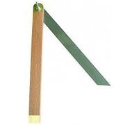 Fausse équerre talon bois 40cm 2 garnitures laiton