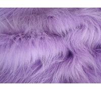 fausse fourrure amusante à poils longs Tissu Matière - MAUVE - Pourpre, Sample - 10cmx10cm