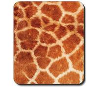 Fausse Fourrure De Girafe Tapis De Souris Bords Cousus Mousepad Petit Mouse Pad pour Ordinateur Jeu Travail 25X30Cm