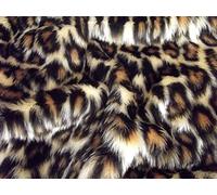 Fausse fourrure Imprimé Animalier amusant plastique-Bébé Léopard, 1Mtr-150 cmx100 cm