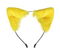 Fausse Fourrure Oreilles de Renard Bandeau Oreilles de Loup À Fourrure Oreilles de Chat Moelleux Cheveux Cerceau Animal Costume Accessoire Enfants Filles Femmes Fantaisie Dress Up Cosplay Costume