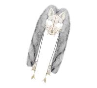 Fausse fourrures d'Halloween Vikinges Renards Loup-garous Accessoire de cosplay Masque de loup à fourrure Fête à thème Fausse fourrure Vikinges Renards