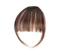 Fausse frange Extensions de cheveux à Clip marron noir, fausse frange, frange vaporeuse, frange avec branches, postiches incurvées Extensions de cheveux à clip pour frange(2-33)