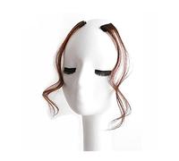 Fausse frange Frange à air latérale de 30 à 35 cm de long, frange naturelle bouclée à clipser, frange latérale avant for femme, usage quotidien, fausse frange à clipser, accessoires d'extensions de ch