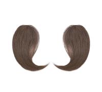 Fausse frange Frange à Clip 100% naturelle, avec partie centrale, un/deux côtés, extension de cheveux Remy, frange Invisible française, 2 pièces Extensions de cheveux à clip pour frange(E)
