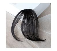 Fausse frange Frange à clipser, fines franges naturelles, postiche à clipser sur le devant, frange droite, extensions de cheveux, faux cheveux for femme Extensions de cheveux à clip pour frange(Natura