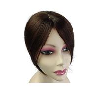 Fausse frange Frange de cheveux humains à clipser avec partie centrale, postiche à frange indienne, cheveux naturels lisses, couronne, postiche à clipser for femmes aux cheveux clairsemés Extensions d