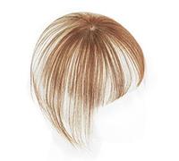 Fausse frange Frange de cheveux humains avec clip de pièce supérieure en extension sans couture et frange 3D naturelle à clipser avec frange brésilienne non remy for femme Extensions de cheveux à clip