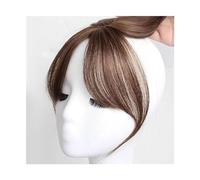 Fausse frange Huit caractères frange perruque Air frange délié front naturel Invisible Simulation frange perruque pièce frange Extension faux glands Extensions de cheveux à clip pour frange(Light Brow