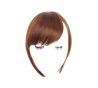 Fausse frange Noir brun cheveux frange pince en balayage côté frange faux faux Bang Extensions naturel synthétique postiche cheveux pièce Extensions de cheveux à clip pour frange(1)