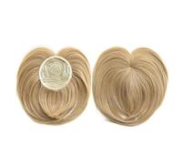 Fausse frange Perruques synthétiques avec frange à clipser en Fiber chimique for femmes, postiches naturelles avec décoration de cheveux, Extension capillaire sans colle nécessaire Extensions de cheve