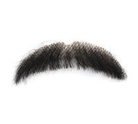 Fausse Moustache, 3,15 '' Sparrow Fausse Barbe, Fausse Barbe en Dentelle de Poils du Visage, Fausse Barbe Noire, Moustaches réalistes, Barbe des Hommes Faits à la Main pour Costume et fête d'Hallowee