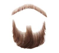 Fausse moustache face barbe pour les adultes costume de maquillage réaliste dentelle de la dentelle
