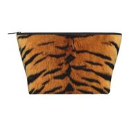 Fausse Peau de Tigre de Sibérie, Trousse de Toilette Trousse de Maquillage Sac à cosmétiques Trousse de Toilette de Voyage Portable