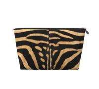 Fausse Peau de zèbre, Trousse de Toilette Trousse de Maquillage Sac à cosmétiques Trousse de Toilette de Voyage Portable