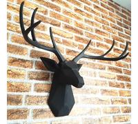 Fausse Taxidermie Tête De Résine Animale Décoration Murale Art,Résine Tête De Cerf Décoration,Tete de cerf decoration murale,tete de cerf,décoration murale en bois de cerf,Statues de tenture Murale(D