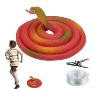 Fausse tête de Serpent, Poisson Serpent réaliste avec Cordon de Serrage et, kit Amusant avec des farces réalistes pour Les Anniversaires, Les fêtes et Le Poisson d'avril