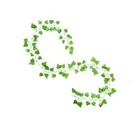 Fausse Vigne De Lierre - Vigne De Lierre Artificielle Imperméable, Fausse Feuille De 7,2 Pieds, Fausse Vigne Verte Riche, plànte De Lierre Suspendue Réaliste, Guirlande De Feuilles Décoratives, Verdur